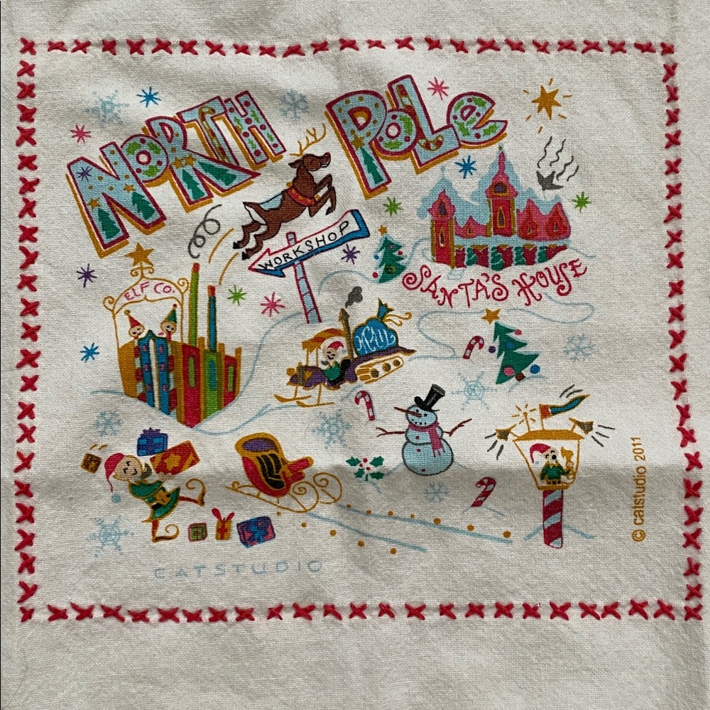 Catstudio North Pole Dish Towel. 2011.